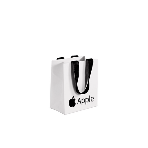 Small Premium White Custom Paper Bags