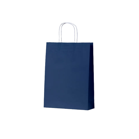 Navy Blue Kraft Bags - Medium