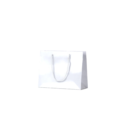 White Gloss Carry Bags - Extra Small