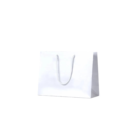 White Gloss Carry Bags - Small