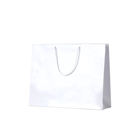 White Gloss Carry Bags - Extra Large