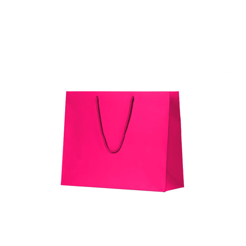 Neon Pink Matte Carry Bags - Medium