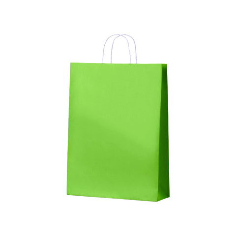 Lime Green Kraft Bag - Midi