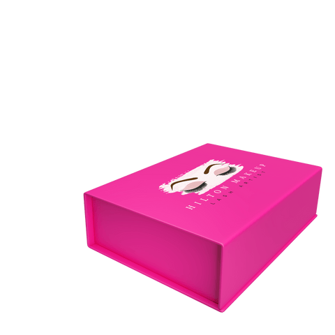 Custom Premium Magnetic Gift Box Neon Pink - Small