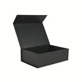 Small black magnetic gift box that can be personalised | NEON Packaging