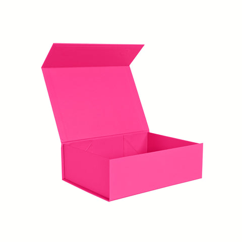 Custom Premium Magnetic Gift Box Neon Pink - Small