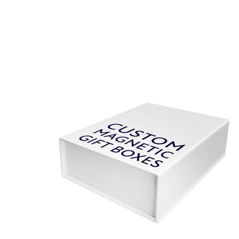 printed extra large white gift box